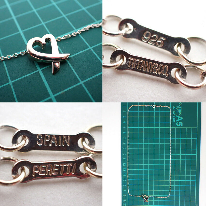 【中古】TIFFANY/ティファニー 925 ラビングハート ペンダント/ネックレス/j266-4
