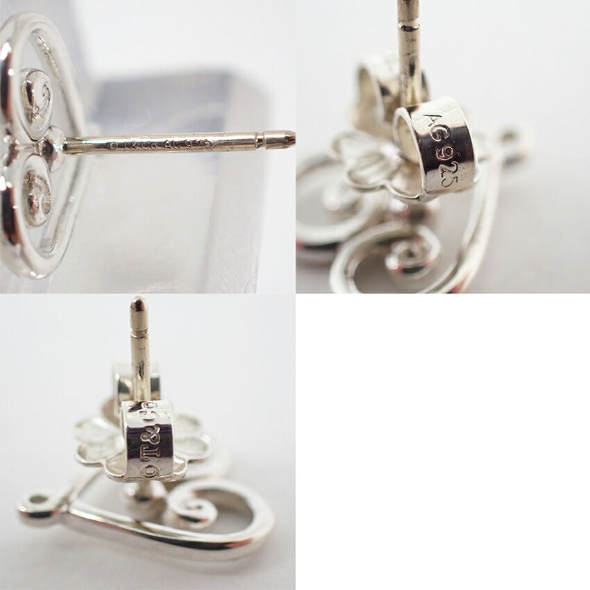 【中古】TIFFANY/ティファニー 925 ヴェネチアン ゴルドーニ ハート ピアス/j267-1