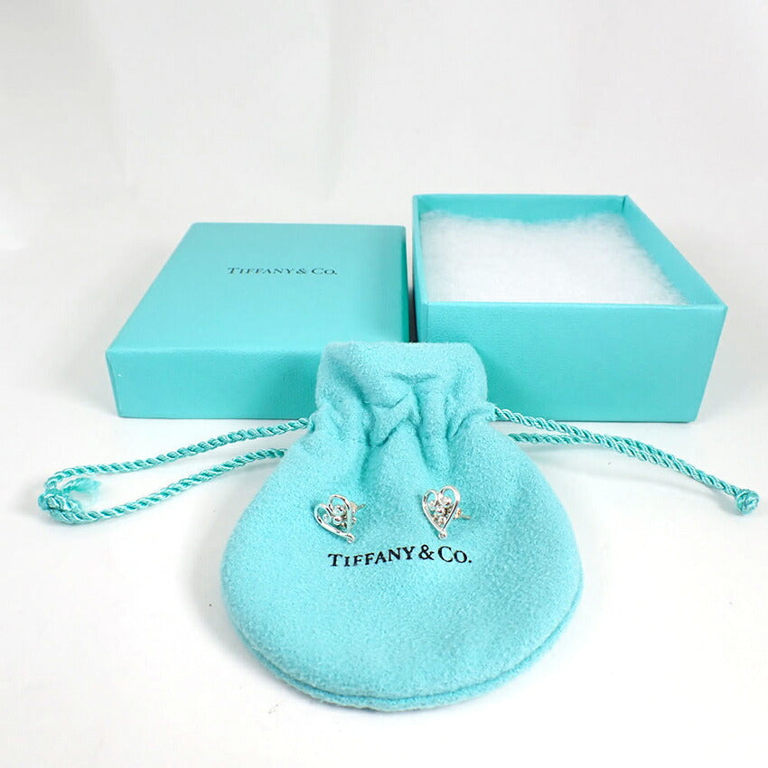 【中古】TIFFANY/ティファニー 925 ヴェネチアン ゴルドーニ ハート ピアス/j267-1