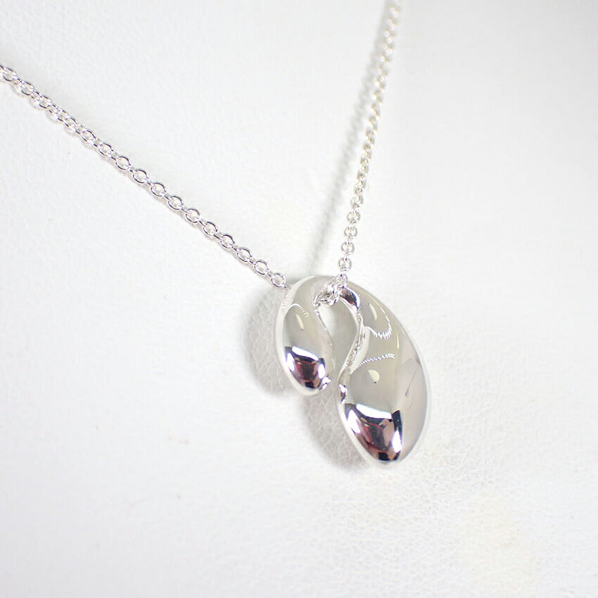 【中古】TIFFANY/ティファニー 925 ダブルティアドロップ ペンダント/ネックレス/j267-2
