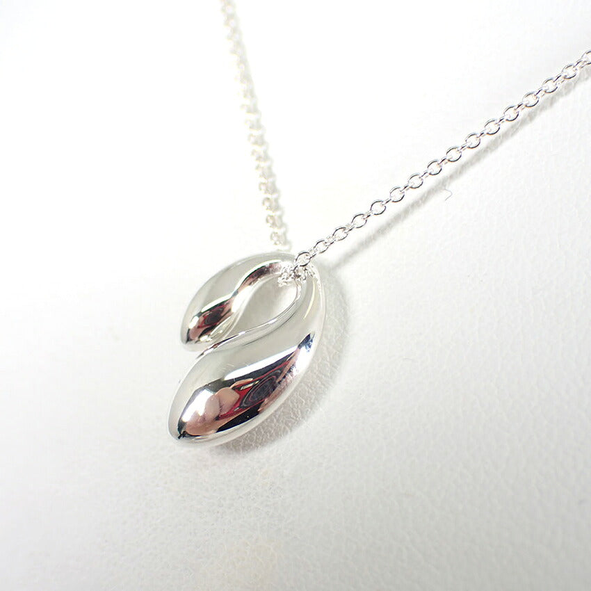 【中古】TIFFANY/ティファニー 925 ダブルティアドロップ ペンダント/ネックレス/j267-2