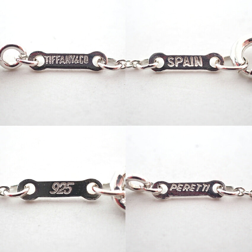 【中古】TIFFANY/ティファニー 925 ダブルティアドロップ ペンダント/ネックレス/j267-2