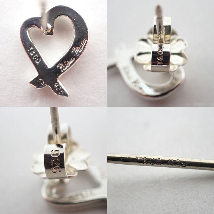 【中古】TIFFANY/ティファニー 925 ラビングハート ピアス/j267-5