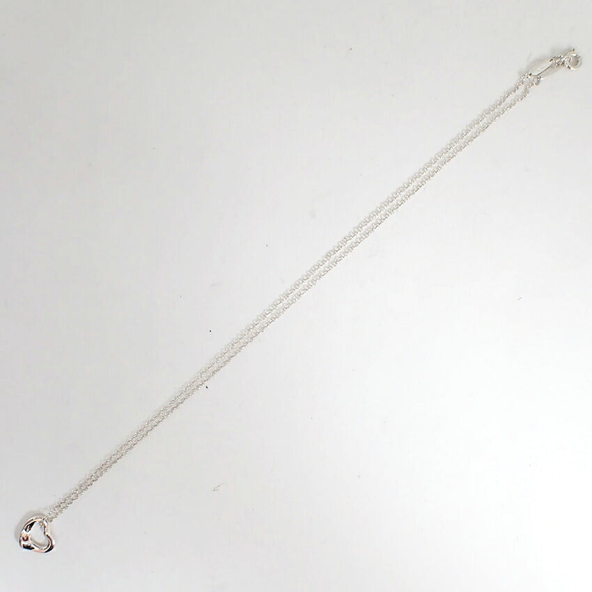 【中古】TIFFANY/ティファニー 925 オープンハート ペンダント/ネックレス/j267-9