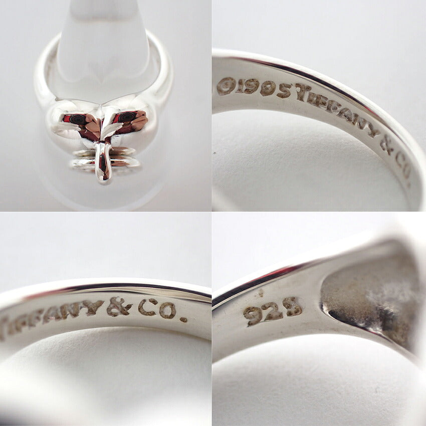 【中古】TIFFANY/ティファニー 925 ハート ドアノック リング /9.5号/j268-10