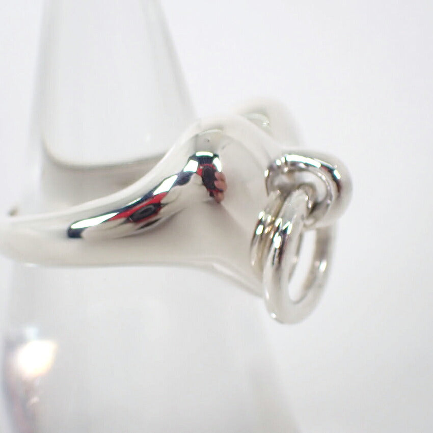 【中古】TIFFANY/ティファニー 925 ハート ドアノック リング /9.5号/j268-10