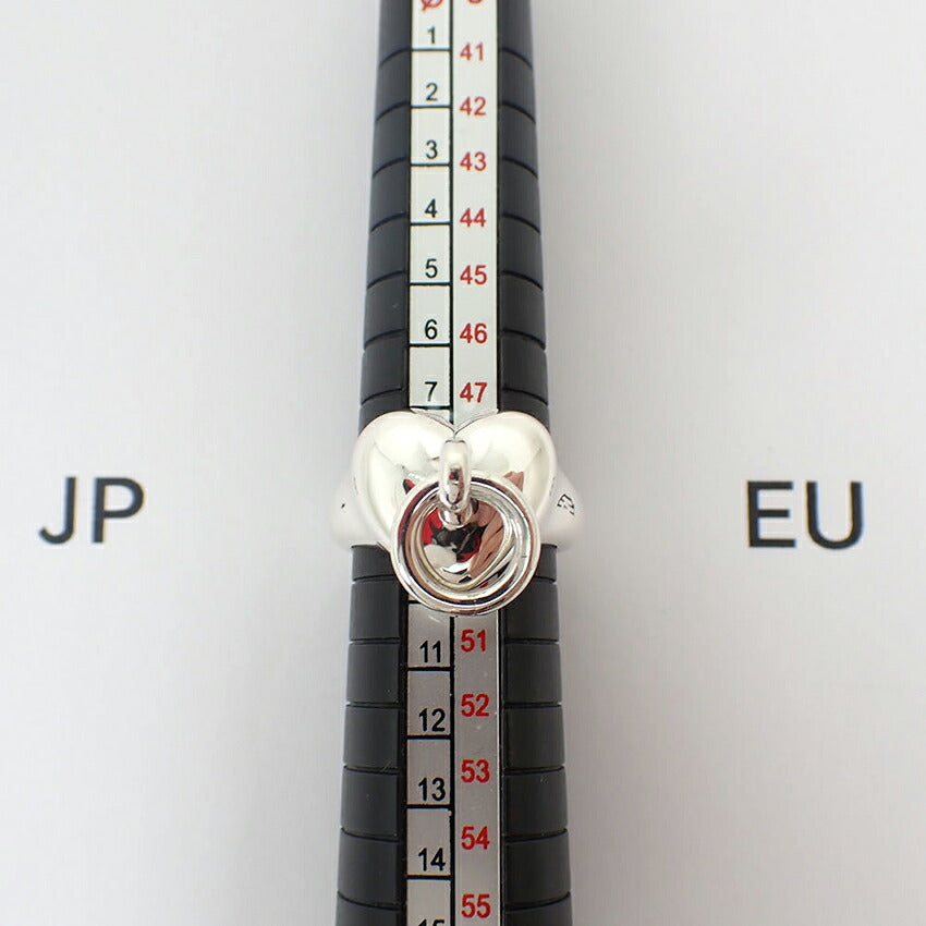 【中古】TIFFANY/ティファニー 925 ハート ドアノック リング /9.5号/j268-10
