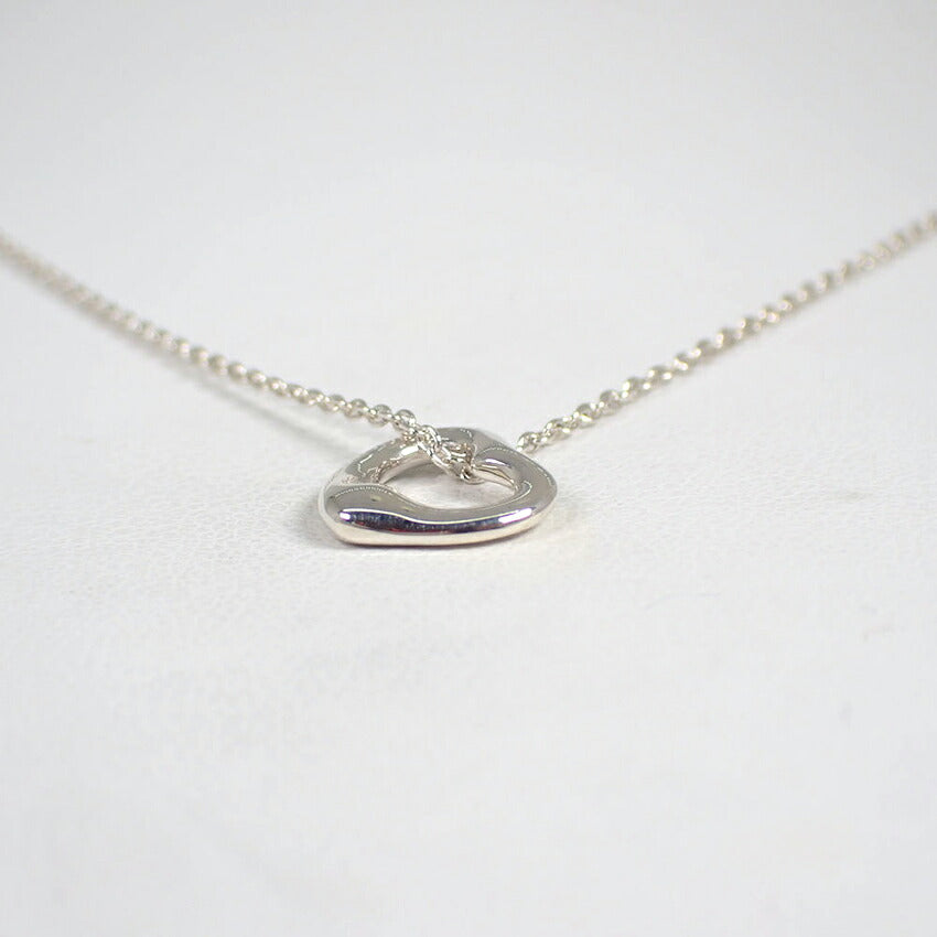 【中古】TIFFANY/ティファニー 925 オープンハート ペンダント/ネックレス/j268-11