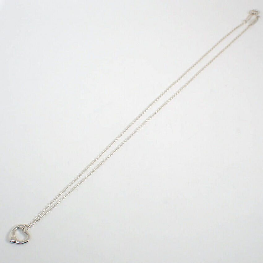 【中古】TIFFANY/ティファニー 925 オープンハート ペンダント/ネックレス/j268-11