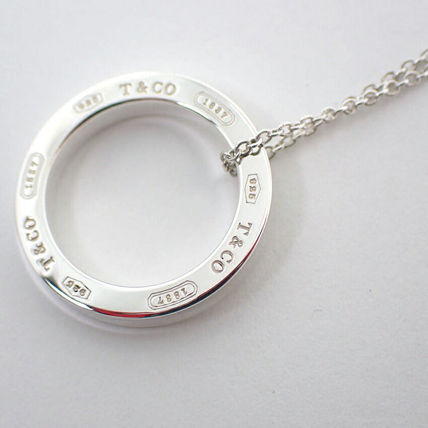 【中古】TIFFANY/ティファニー 925 1837 サークル ネックレス/j268-1