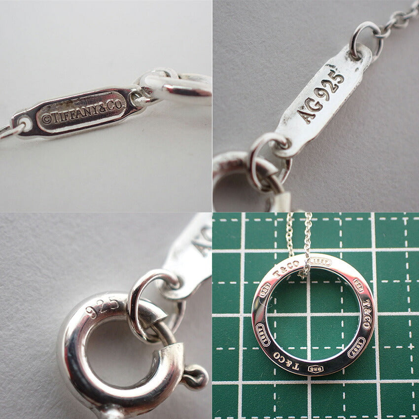 【中古】TIFFANY/ティファニー 925 1837 サークル ネックレス/j268-1