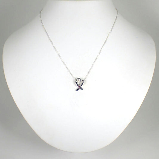 【中古】TIFFANY/ティファニー 925 ラビングハート ペンダント/ネックレス/j268-2