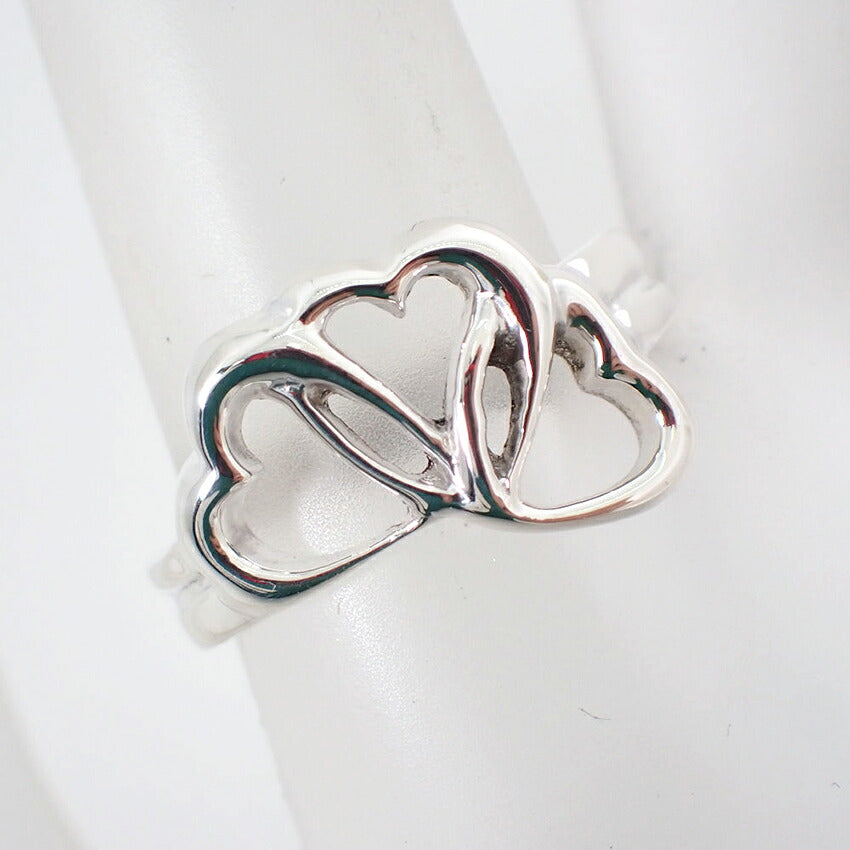 【中古】TIFFANY/ティファニー 925 トリプルハート リング /12号/j268-3