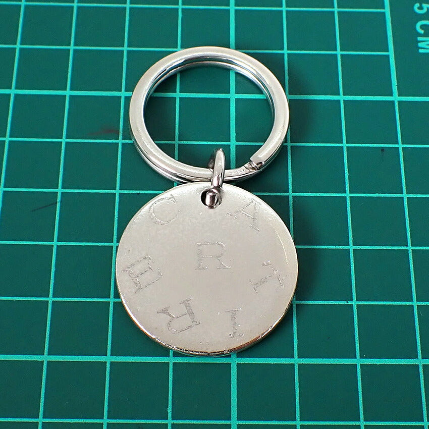 【中古】Cartier/カルティエ シルバーカラー ロゴ キーホルダー/キーリング/j269-10