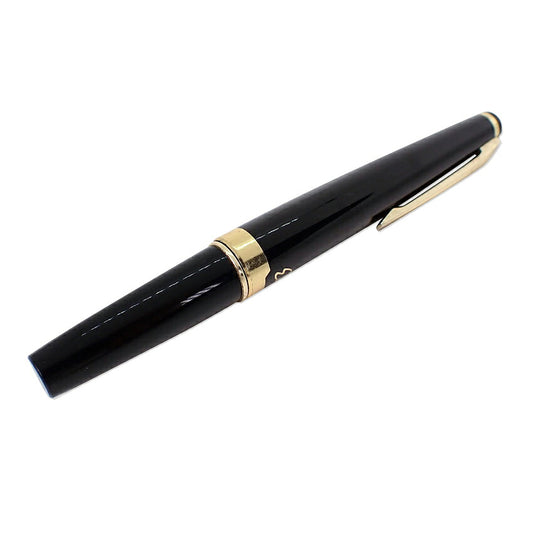 【中古】PILOT/パイロット 万年筆  ペン先18K ブラック×ゴールド/j269-1