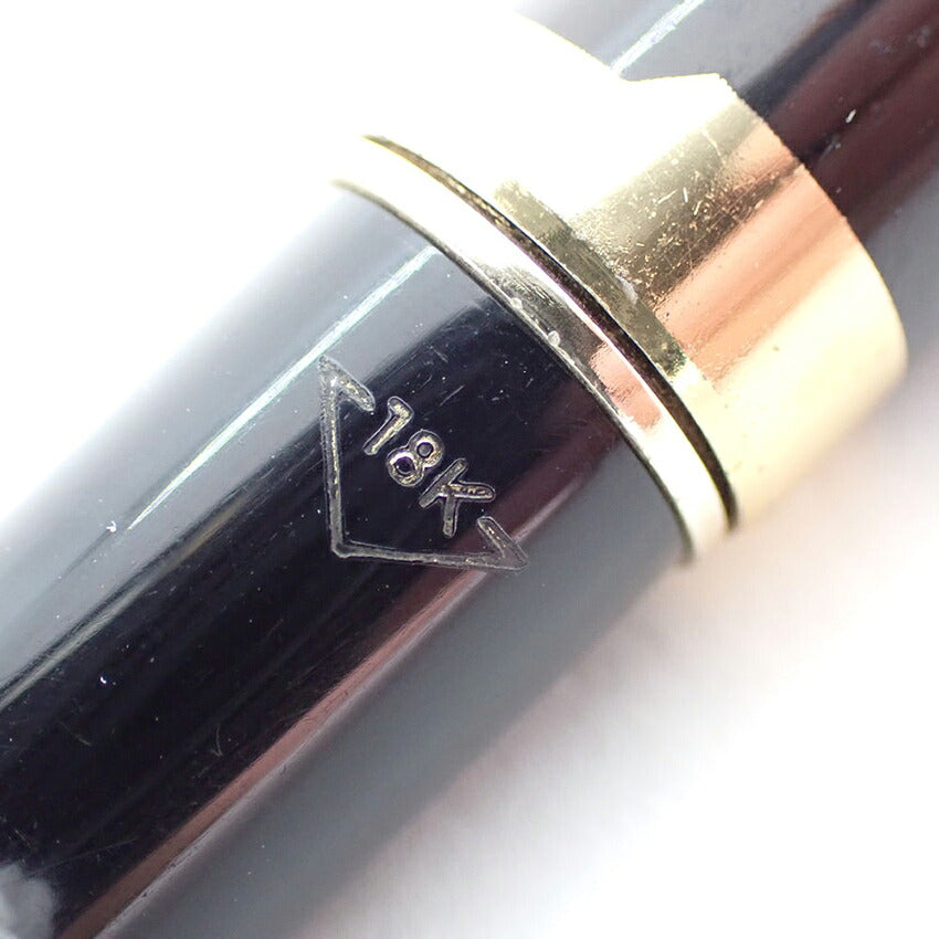 【中古】PILOT/パイロット 万年筆  ペン先18K ブラック×ゴールド/j269-1
