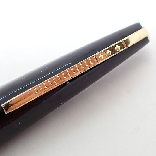 【中古】PLATINUM/プラチナム 万年筆 ペン先１８K ブラック×ゴールド/j269-2