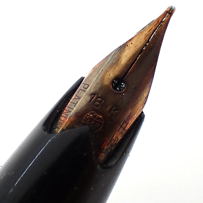 【中古】PLATINUM/プラチナム 万年筆 ペン先１８K ブラック×ゴールド/j269-2