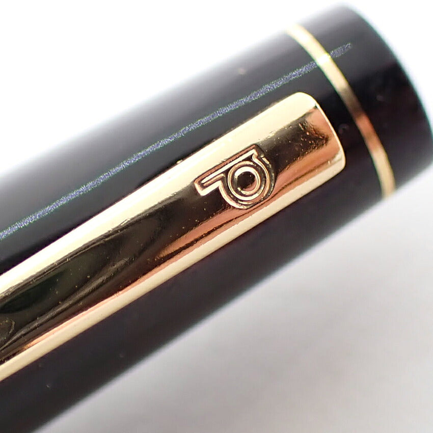 【中古】PLATINUM/プラチナム 万年筆 ペン先１８K ブラック×ゴールド/j269-7