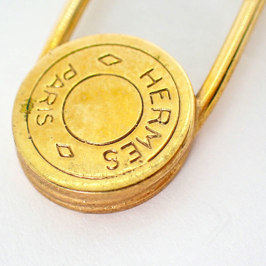 【中古】HERMES/エルメス セリエ ゴールドブローチ/j270-1