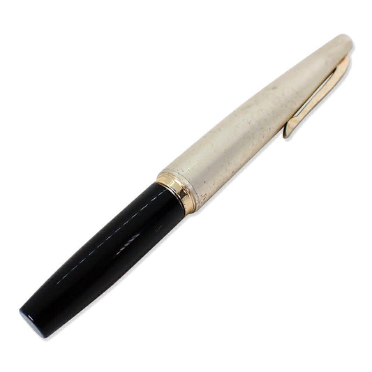 【中古】PLATINUM/プラチナム 万年筆 ペン先１８K ブラック×ゴールド/j270-4