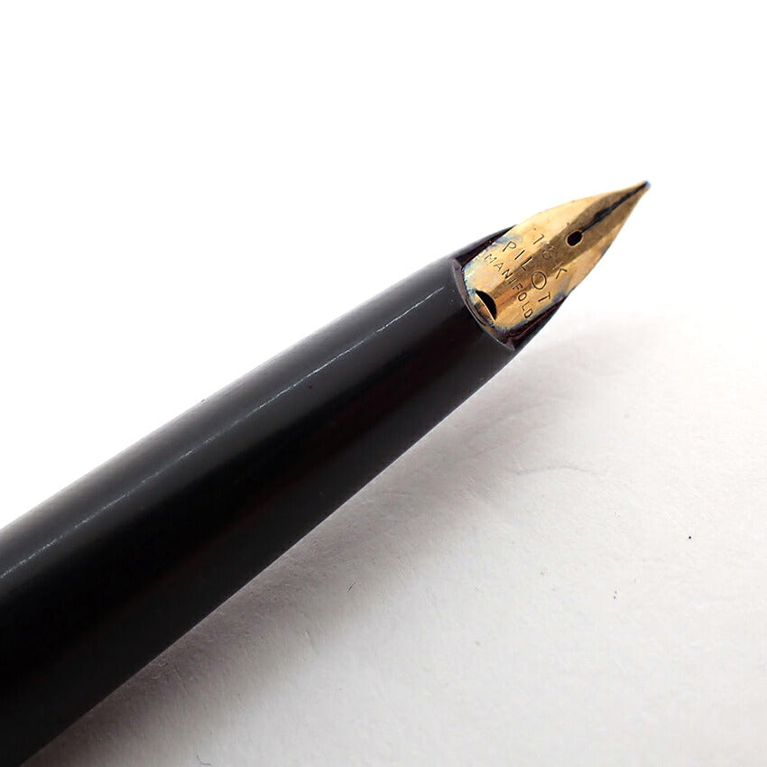 【中古】PLATINUM/プラチナム 万年筆 ペン先１８K ブラック×ゴールド/j270-4