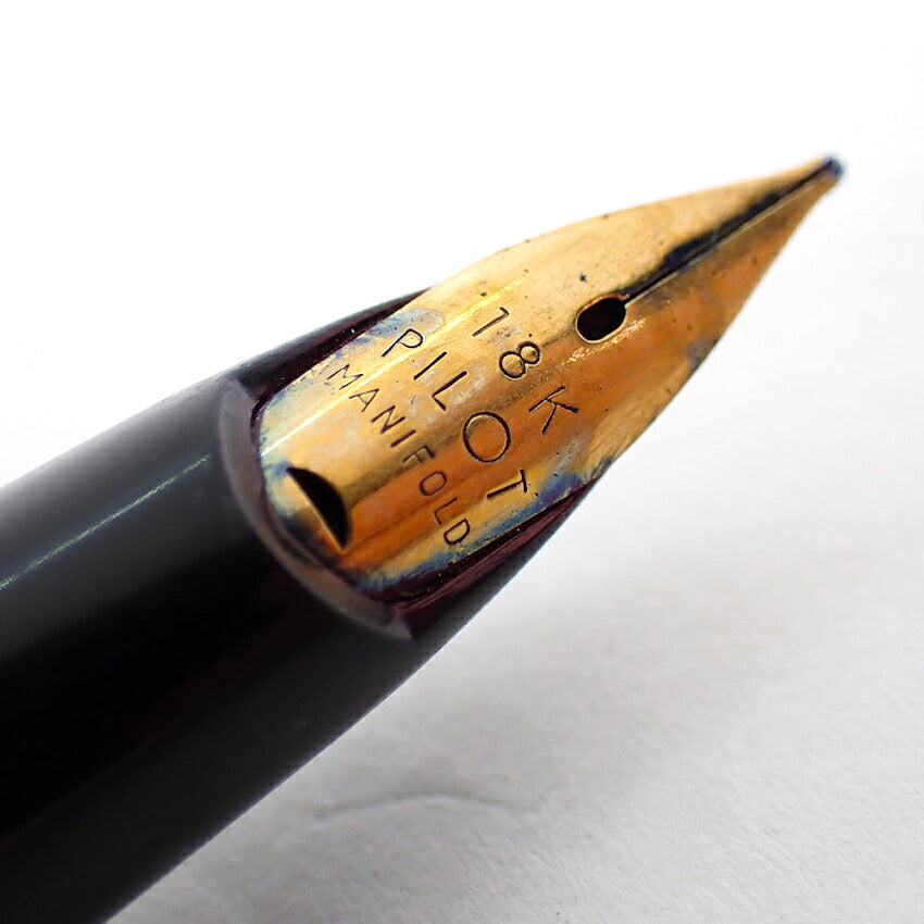 【中古】PLATINUM/プラチナム 万年筆 ペン先１８K ブラック×ゴールド/j270-4