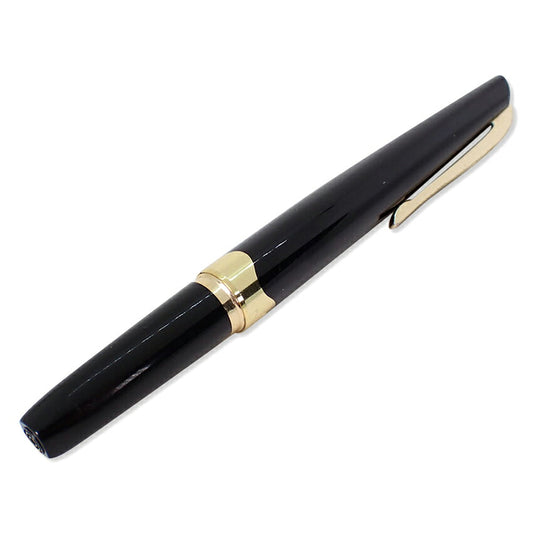【中古】PLATINUM/プラチナム 万年筆 ペン先１８K ブラック×ゴールド/j270-5