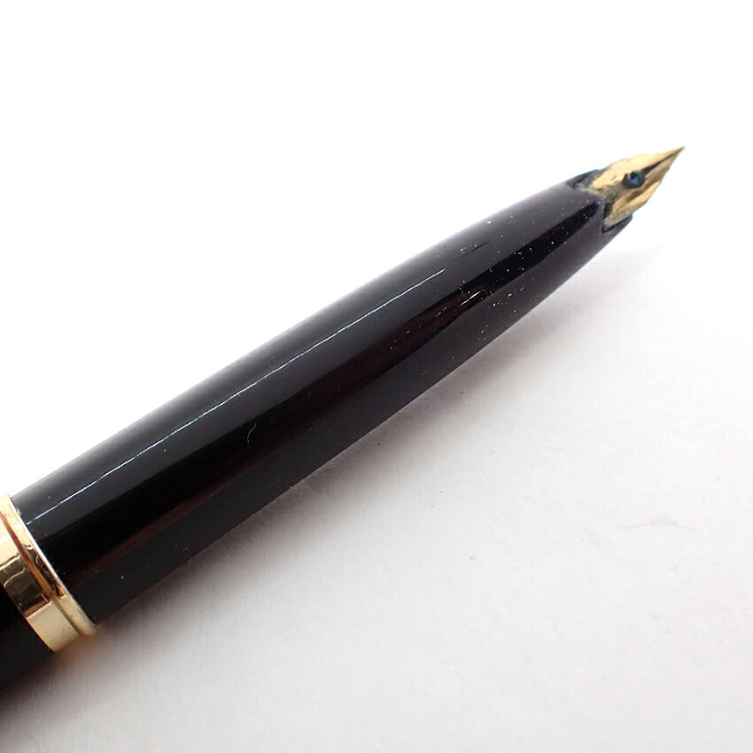 【中古】PLATINUM/プラチナム 万年筆 ペン先１８K ブラック×ゴールド/j270-5