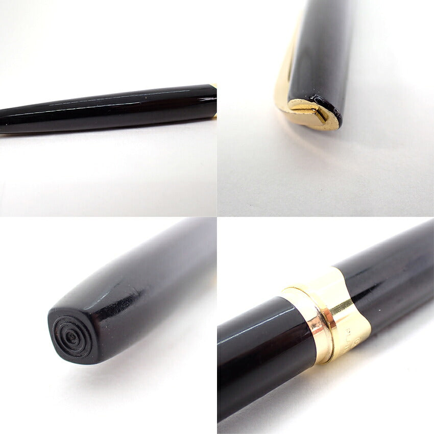 【中古】PLATINUM/プラチナム 万年筆 ペン先１８K ブラック×ゴールド/j270-5