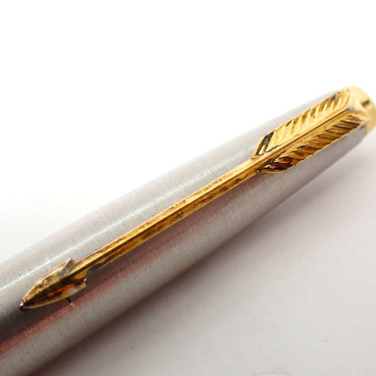 【中古】PARKER/パーカー 万年筆  インジェニュイティ ブラックラバー＆メタル/j270-6