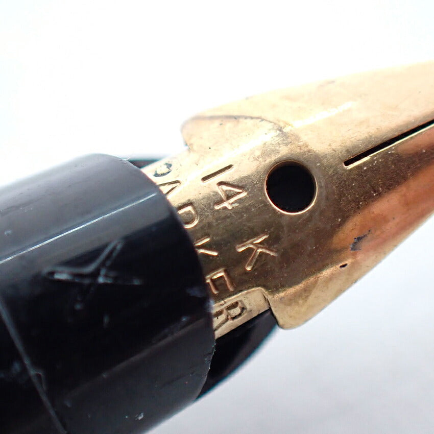 【中古】PARKER/パーカー 万年筆  インジェニュイティ ブラックラバー＆メタル/j270-6