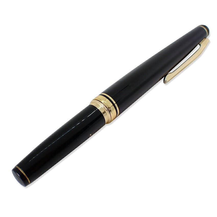 【中古】PLATINUM/プラチナム 万年筆 ペン先１８K ブラック×ゴールド/j270-9