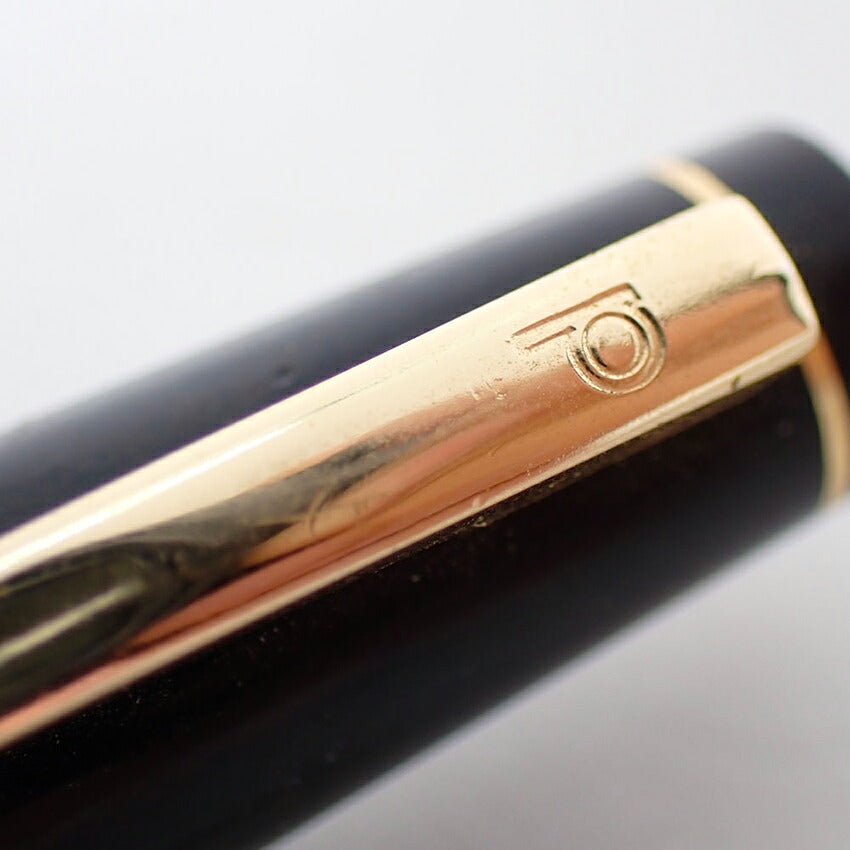 【中古】PLATINUM/プラチナム 万年筆 ペン先１８K ブラック×ゴールド/j270-9