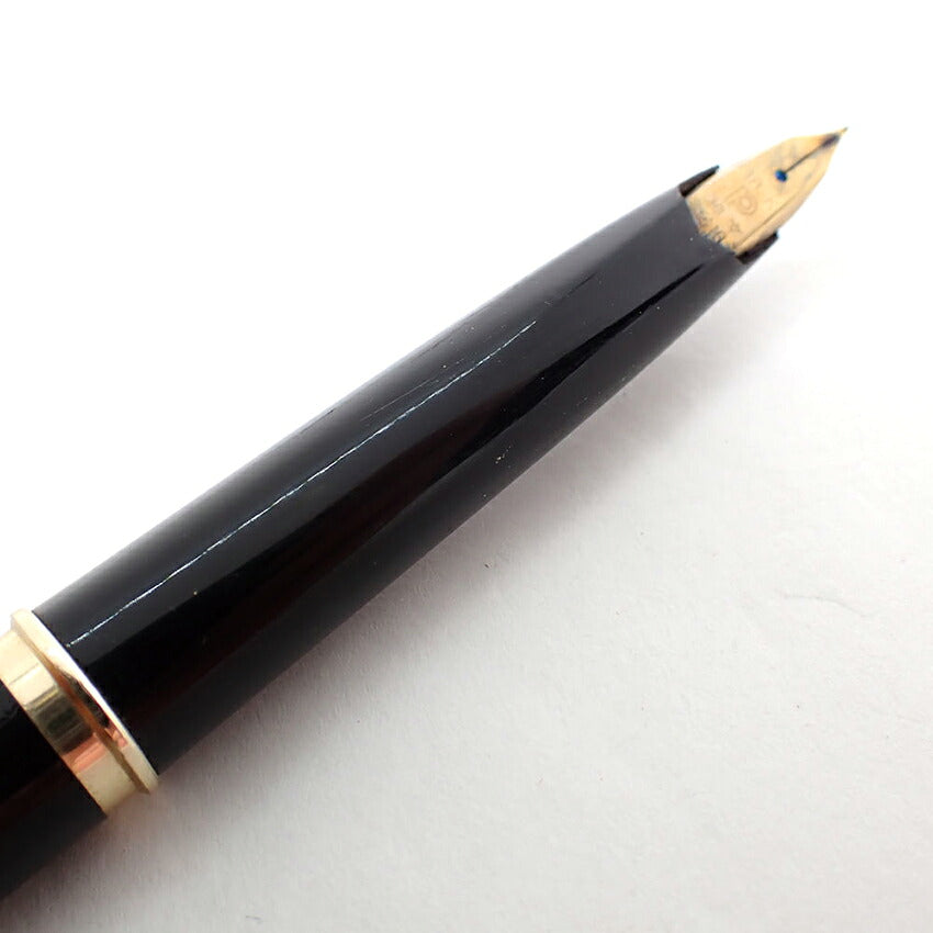 【中古】PLATINUM/プラチナム 万年筆 ペン先１８K ブラック×ゴールド/j270-9