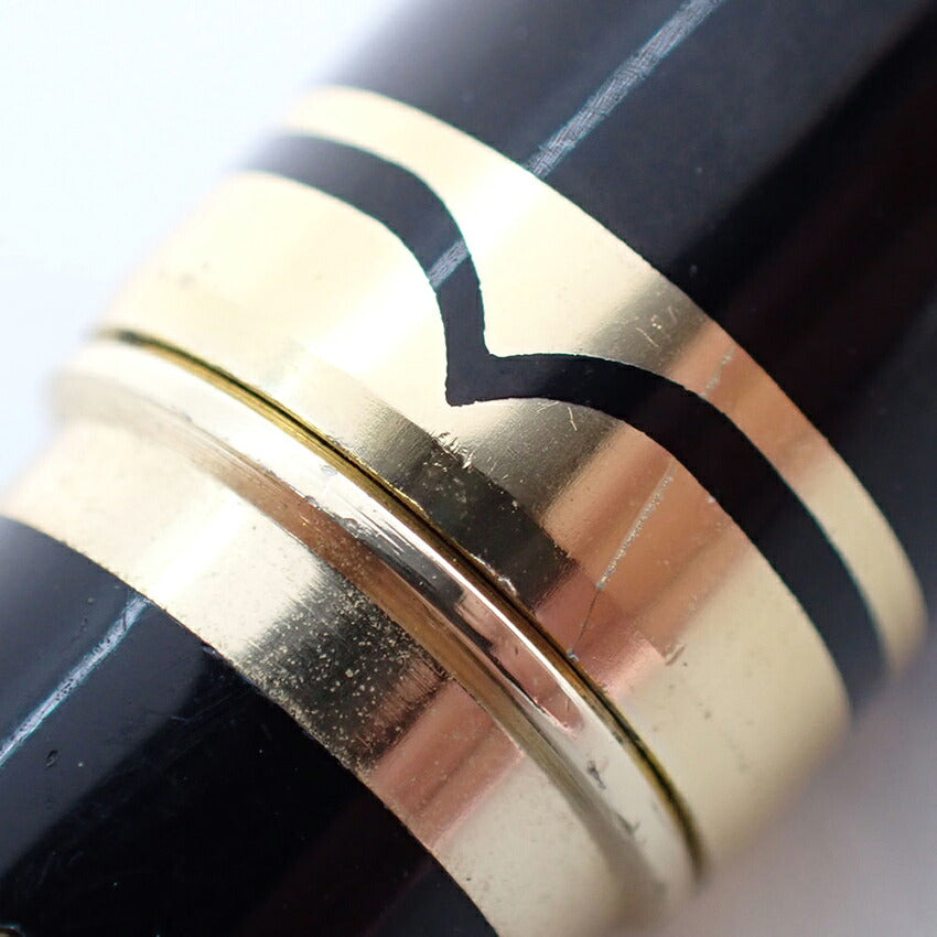 【中古】PLATINUM/プラチナム 万年筆 ペン先１８K ブラック×ゴールド/j270-9