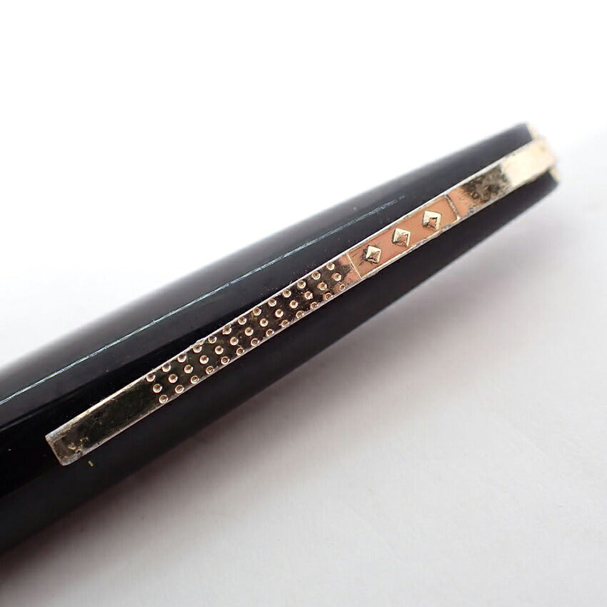 【中古】PLATINUM/プラチナ 万年筆 ペン先１８K ブラック×ゴールド/j271-1