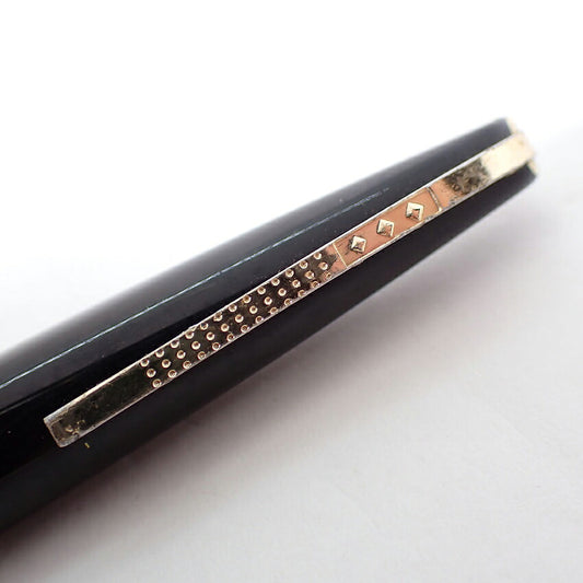 【中古】PLATINUM/プラチナ 万年筆 ペン先１８K ブラック×ゴールド/j271-1