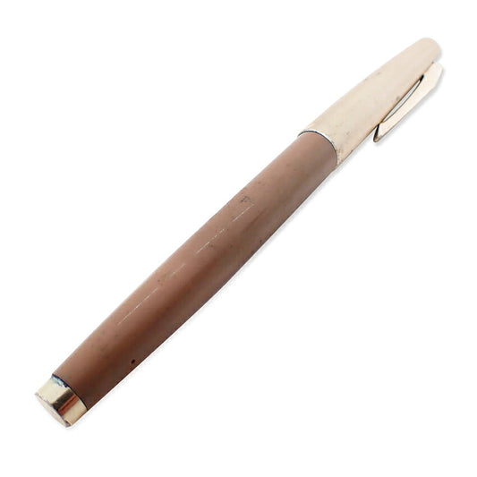 【中古】PILOT/パイロット シルバー/ブラウン 万年筆  ペン先18K/j271-3