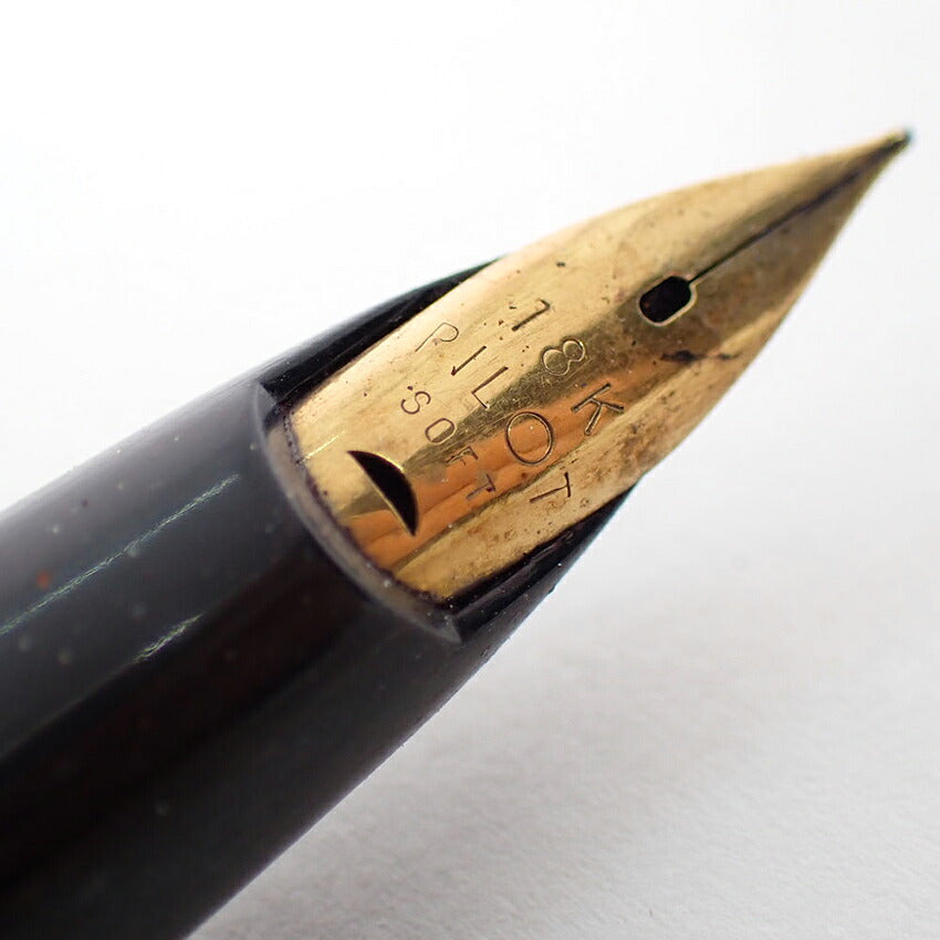 【中古】PILOT/パイロット 万年筆  ブラック×ゴールド ペン先18K /j271-4