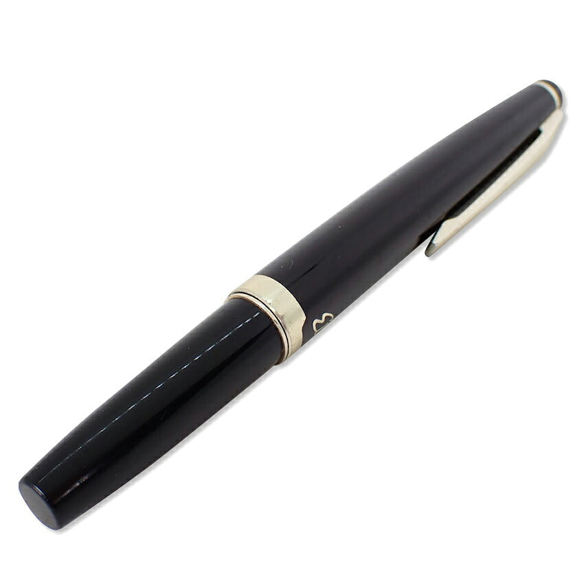 【中古】PILOT/パイロット 万年筆  ブラック×シルバー ペン先18K /j271-6