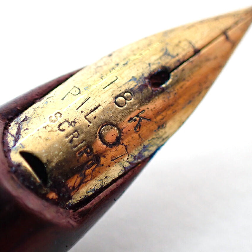 【中古】PILOT/パイロット 万年筆  ブラック×シルバー ペン先18K /j271-6