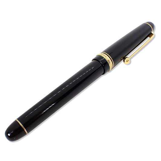 【中古】PILOT/パイロット 万年筆  COSTOM74 ペン先14K　ブラック×ゴールド/j271-8