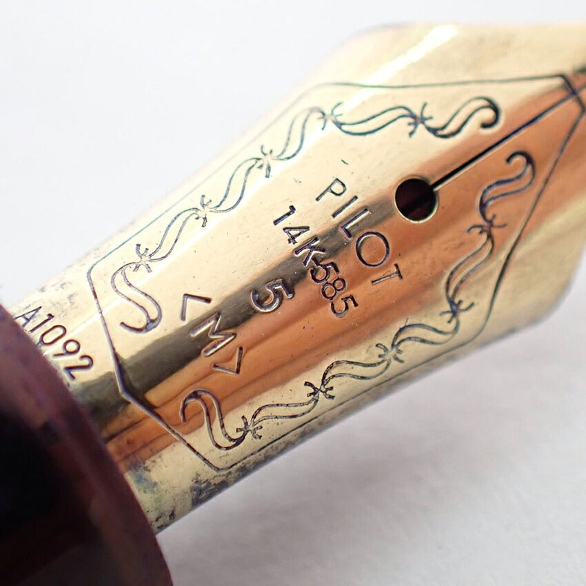 【中古】PILOT/パイロット 万年筆  COSTOM74 ペン先14K　ブラック×ゴールド/j271-8
