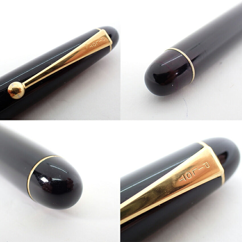 【中古】PILOT/パイロット 万年筆  COSTOM74 ペン先14K　ブラック×ゴールド/j271-8