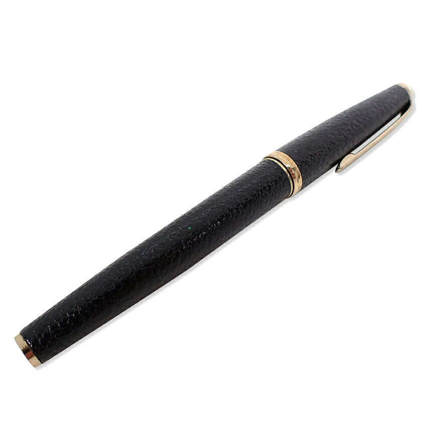 中古】PLATINUM/プラチナ 万年筆 ペン先18K ブラック×ゴールド/j271