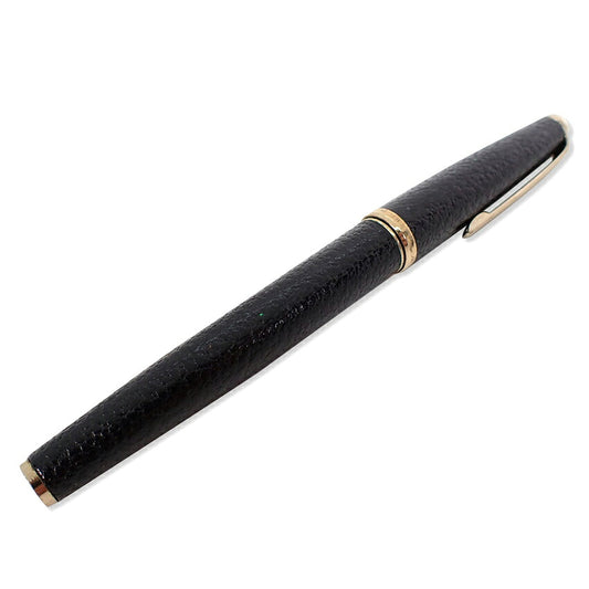 【中古】PLATINUM/プラチナ 万年筆 ペン先１８K ブラック×ゴールド/j271-9