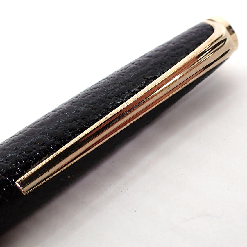 【中古】PLATINUM/プラチナ 万年筆 ペン先１８K ブラック×ゴールド/j271-9