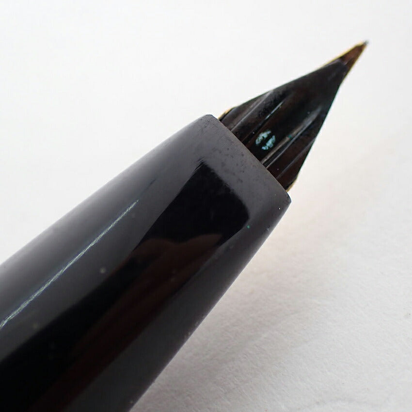 【中古】PLATINUM/プラチナ 万年筆 ペン先１８K ブラック×ゴールド/j271-9