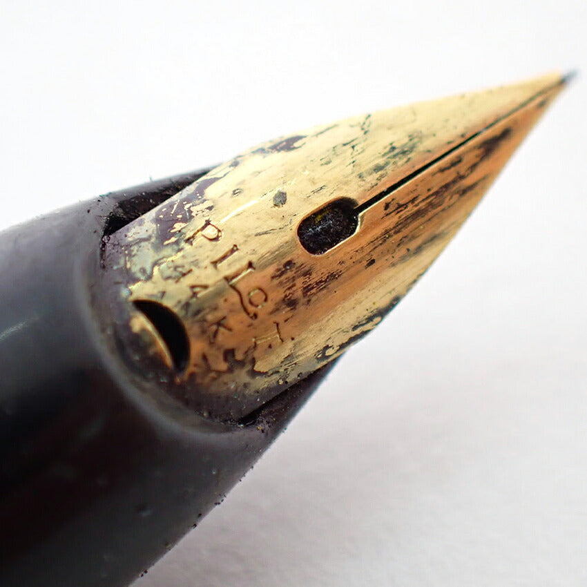 【中古】PILOT/パイロット 万年筆  ペン先14K  ブラック×メタル/j272-10